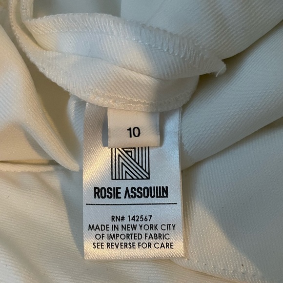 Rosie Assoulin White Wide leg Bermuda Culottes gaucho oversized shorts 10 Flared - Picture 9 of 10